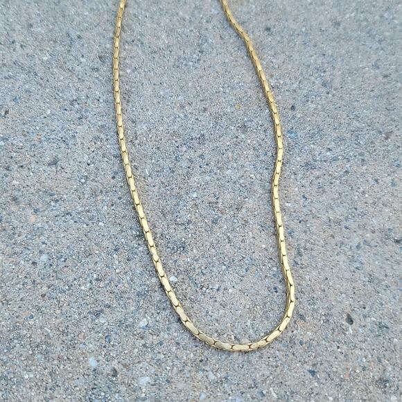 no brand Jewelry - 18" Vtg 14k GP Gold Plated Necklace